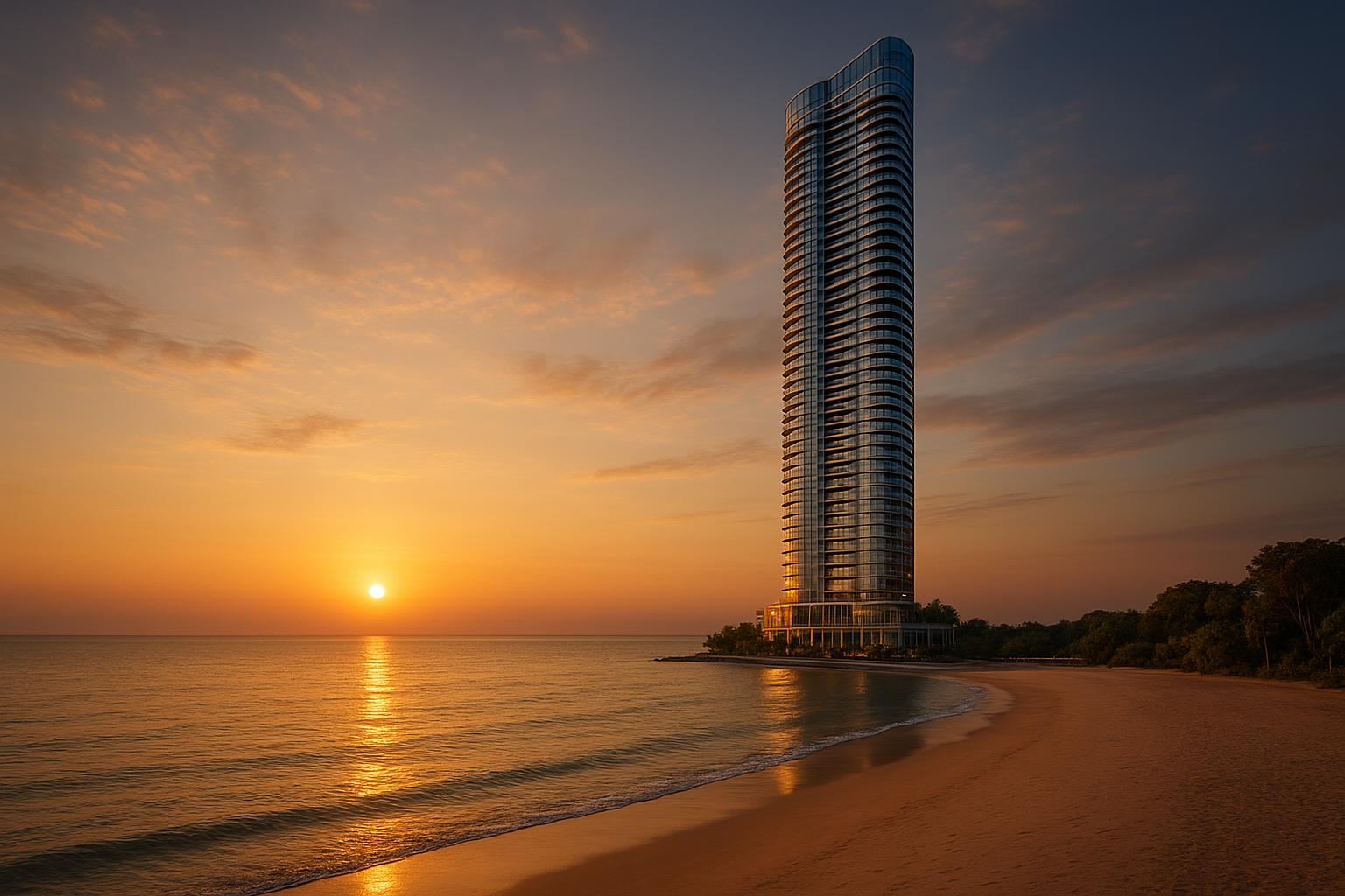 Soondri Wongamat Tower at Sunset